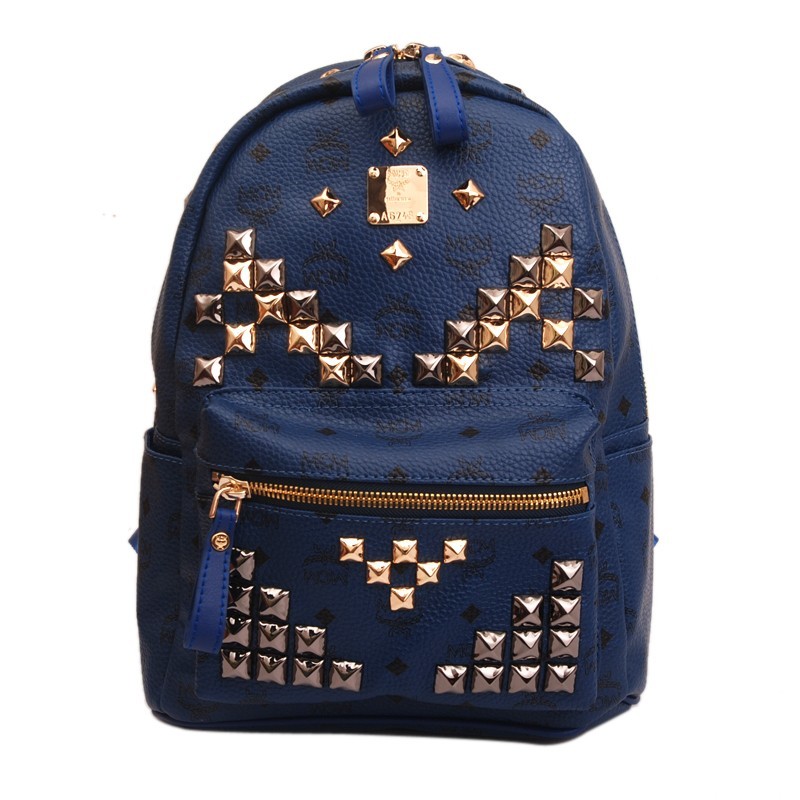 2014 NEW Sytle MCM Studded Backpack NO.0029 - Click Image to Close